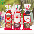 Christmas Wine Bottle Cover Merry Christmas Decorations For Home 2021 Christmas Ornament New Year 2022 Xmas Navidad Gifts